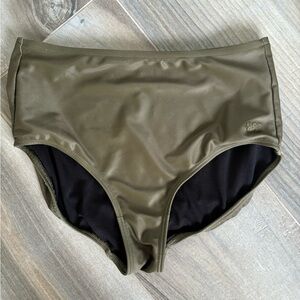 Albion Olive Green High Waisted Swim Bottoms